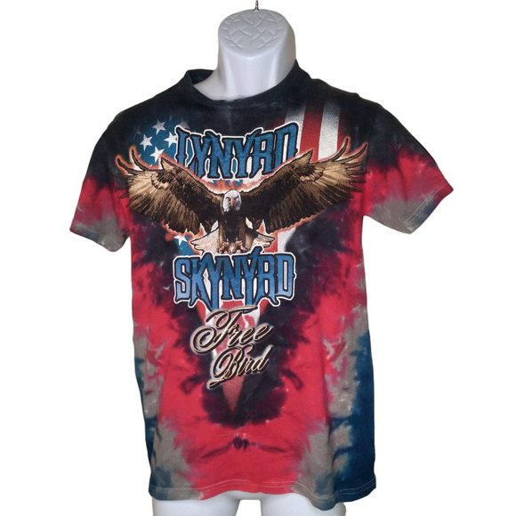 unknown Other - Lynyrd Skynrd tie dye short sleeve shirt